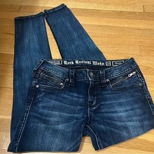 Rock Revival Dark Blue Skinny Jeans